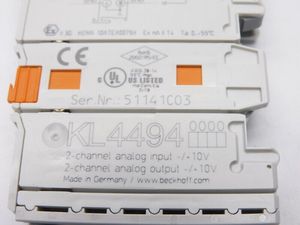 BECKHOFF KL4494 | バスターミナル、2チャンネルアナログ入力 + 2出力、12ビット、シングルエンド - Product Image 3