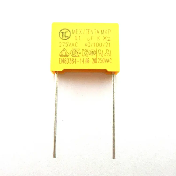 Размер шага 7,5 мм 310 в X2 104 к полиэфирная пленка конденсатор mkp 0,1 мкФ 275vac полипропилен 100nf mpx x2 конденсатор 104