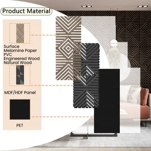 توريد المصنع الانتهاء من الخشب الزخرفية مقاومة الطقس Akupanels مجلس استوديو لوحات الصوتية للمنزل مكتب الاستوديو - Product Image 2