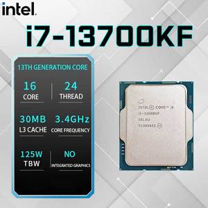 12th ve 13th nesil çekirdek CPU işlemci I5 1313400 13700 I5 13600KF I7 masaüstü için 13700KF toplu/tepsi - Product Image 2