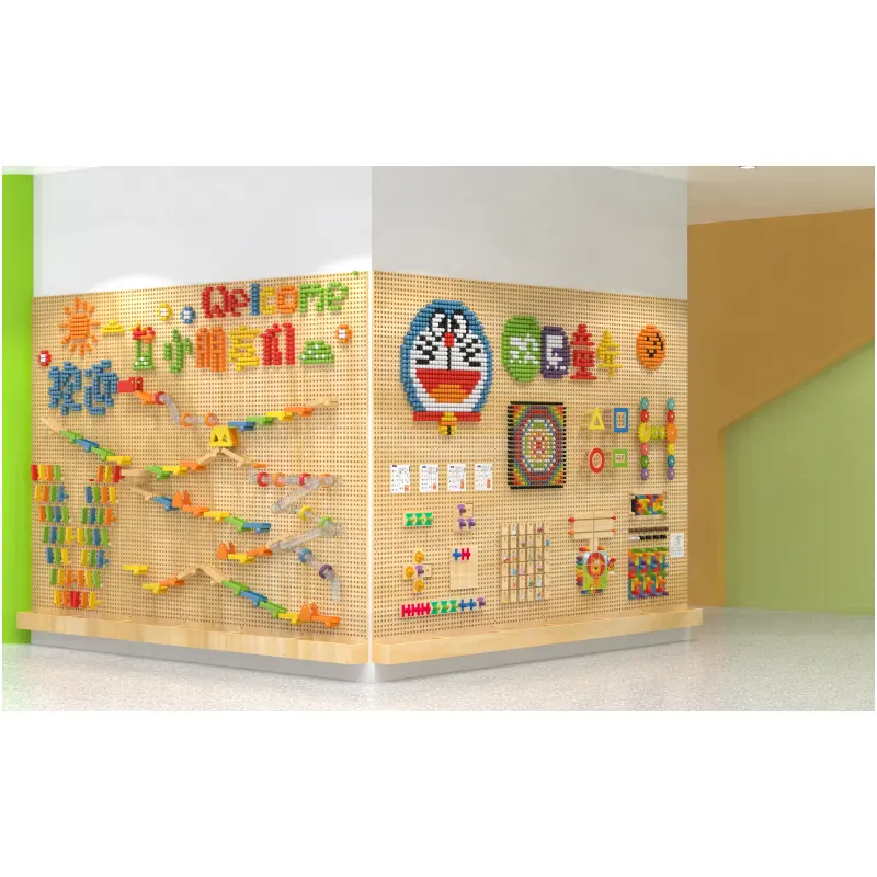 Vente en gros Ensemble de jouets éducatifs Montessori pour les tout-petits Jouet unisexe de forme géométrique pour l'école maternelle