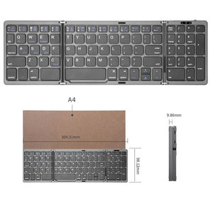 Foldable Wireless <strong>Keyboard</strong> for <strong>Android</strong>, Windows, IOS Tablet Smartphone Laptop Portable Magnetic <strong>Keyboard</strong> - Product Image 6