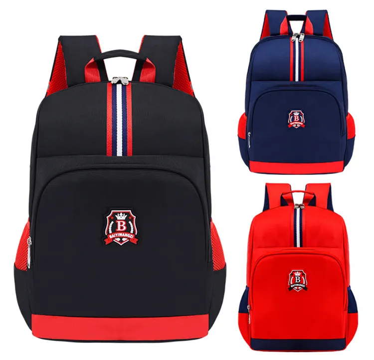 Mochila escolar para niñas, morral escolar multicolor con patrón de tira suave, a la moda, para estudiantes, venta al por mayor