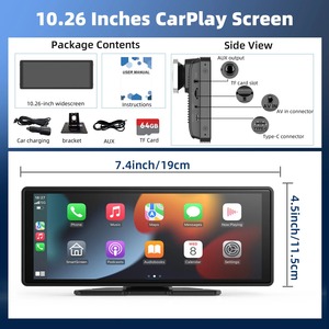 Navigatore GPS universale per Auto Display CarPlay HD 1 anno PND Android Auto con controllo centrale per cruscotto lettore multimediale PND - Product Image 6