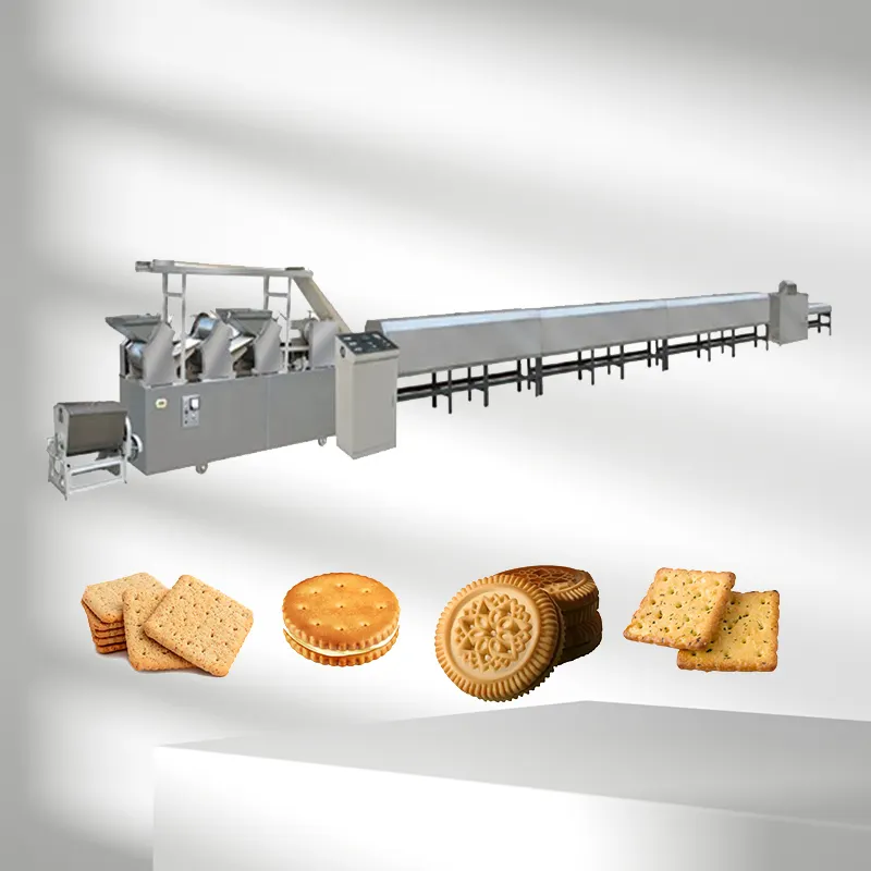 Machine industrielle de fabrication de biscuits durs au chocolat ligne automatique de production de biscuits gaufrettes à biscuits