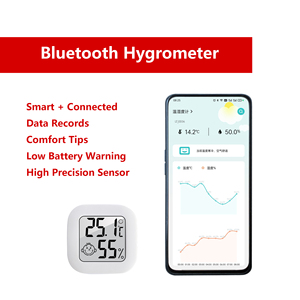 Termómetro Digital LCD con conexión inteligente para el hogar, medidor electrónico de temperatura y humedad, higrómetro pequeño - Product Image 5