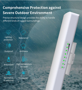 14dBi de alta potencia 5GHz 900Mbps al aire libre CPE puente inalámbrico 3KM extensor de rango de larga distancia redes de alta comunicación - Product Image 5
