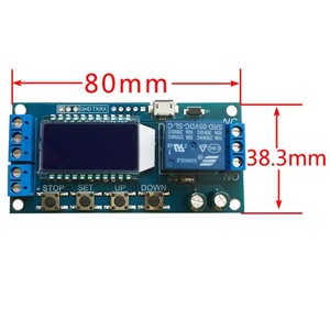 Zeit steuerung XY-LJ02 Timing-Schalter-Modul LCD-Anzeigen Trigger Delay 1CH Relay Timer