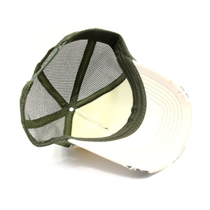 Thời trang đường phố phong cách cong vành bị phá hủy lưới trở lại bọt Trucker mũ - Product Image 6