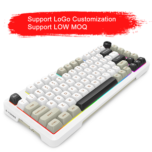 2024 75% senza fili guarnizione RGB tastiera da gioco 81 tasti 3 modalità Hot-Swap presa dedicata manopola di controllo tastiera meccanica - Product Image 4