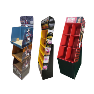 Espositore in cartone Pop stampato al dettaglio personalizzato prodotto ondulato POP in cartone per espositore da pavimento ripiano - Product Image 6