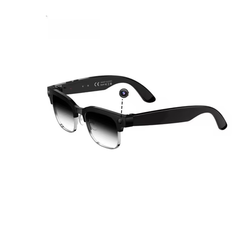 Monture noire + demi-verre noir