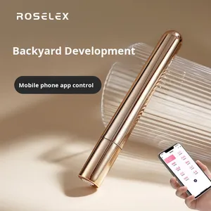 ROSELEX充電式スリムバイブレーター & アナール大人用おもちゃミニお尻プラグ,強力なユニセックス振動マスターブレーター付き - Product Image 2