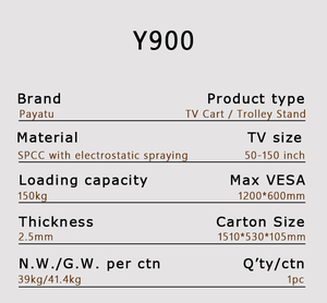 Tùy chỉnh chấp nhận được OEM ODM Nhà cung cấp nhà máy <span class=keywords><strong>TV</strong></span> tầng đứng Chân đế giỏ hàng cho phổ LCD LED <span class=keywords><strong>TV</strong></span> màn hình phẳng 50-150 inch - Product Image 4