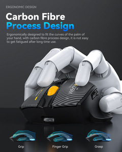 W601 2.4G senza fili Tri-modalità Wireless Wireless senza fili ricaricabile Mouse silenzioso 12800 DPI 7 pulsanti di programmazione Mouse per PC/Desktop - Product Image 2