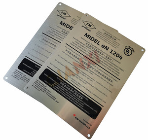 Kim loại dấu hiệu nhận dạng tên tấm khắc 304 316 SS logo thương hiệu nhôm huy hiệu biểu tượng khắc thép không gỉ tên nơi - Product Image 5