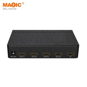 Empalmador de vídeo 4K 30Hz Hdmi 1x4 HDMI Splitter Empalmador HDMI de 4 vías 1 Entrada 4 Salida con control remoto para TV Monitores múltiples - Product Image 4