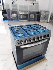 独立式六头燃气灶120L立式一体式烤箱电源厨房用自动点火放电 - Product Image 5
