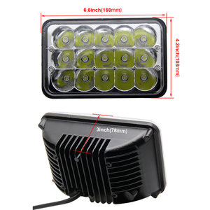 Factory Price Square Driving Light High Low Beam 4 × 6インチHeadlamp 12V Led HeadlightためTrucks - Product Image 5