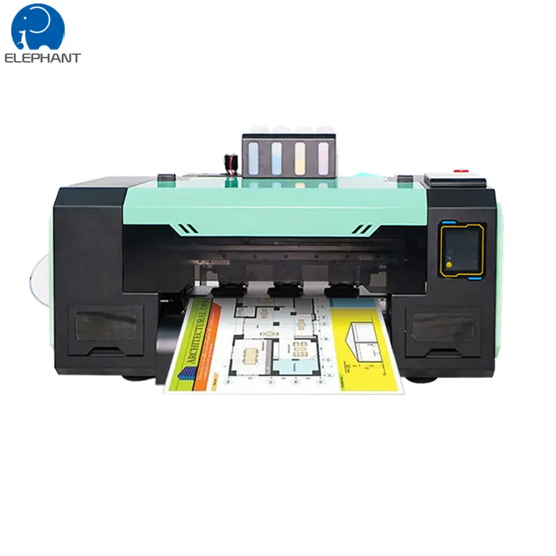 La Chine a fabriqué une imprimante numérique Dtf directe de bricolage rapide à deux têtes de taille A3 pour n'importe quel t-shirt de couleur