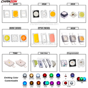 Chanzon tüm satış 4020 SMD LED diyot çip Programale IC ile RGB titrek/yan görünüm LED/kırmızı yeşil mavi sarı beyaz ışık - Product Image 4