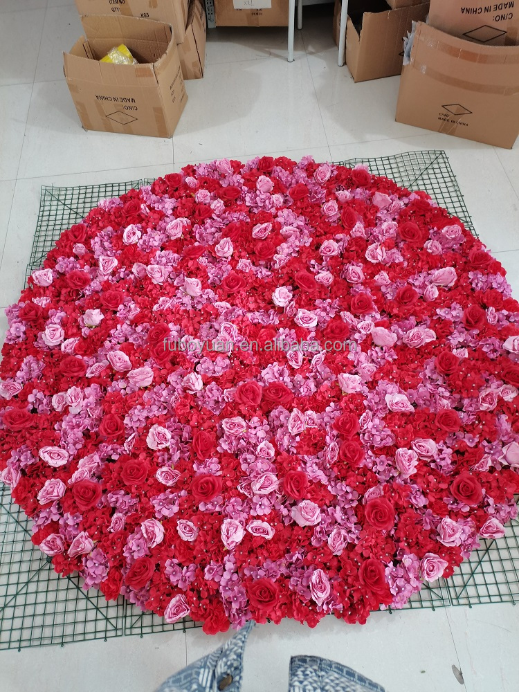 round shape flower wall
