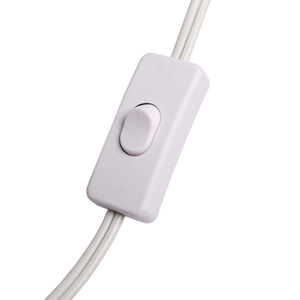 Lamba kablosu düğme anahtarı 2.5A/120V fiş soyulmuş uçları kablolama için hazır 18 # SPT-2 bakır güç uzatma kablosu lamba kablosu - Product Image 3