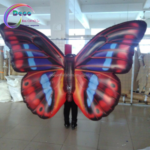 Bơm hơi khổng lồ đầy màu sắc dạ quang bơm hơi treo bướm đỏ với bóng quảng cáo ánh sáng - Product Image 3