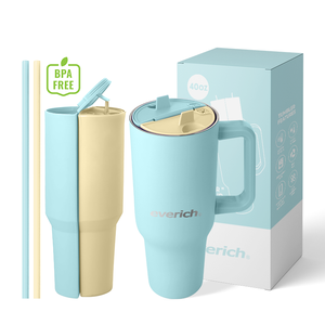 2 in 1 <strong>Split</strong> <strong>Cups</strong> for Two Different Drinks, Reusable 2 in 1 Silicone Liner <strong>Cup</strong> Dividers for 40oz Travel Tumbler With Handle - Product Image 2