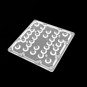 X130MM Quadratisches Array-Objektiv 30 Grad 60 Grad 90 Grad Hoch regal licht PC-Objektiv 5050SMD LED