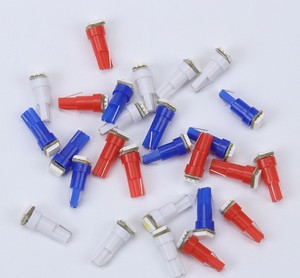 T5ベースLEDバルブ1SMD 5050カーウェッジダッシュボードダッシュサイドライトバルブDC12V 1W自動計器パネルライトバルブ - Product Image 3