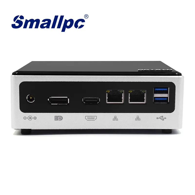SmallpcホットセールコアI71084コアデュアルチャンネル9USB2Lan 64GB 12V4Kミニデスクトップコンピューター