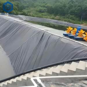 Geo Material UV PP Plastic Geomembrane 0.5 <strong>mm</strong> <strong>HDPE</strong> for Fresh Shrimp Farming Pond in Ecuador - Product Image 2
