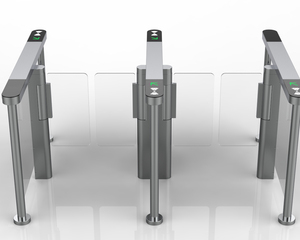 Sistema de control de acceso de velocidad rápida Estación de oficina Barrera oscilante Puerta de torniquete con torniquetes de carril de reconocimiento facial - Product Image 1