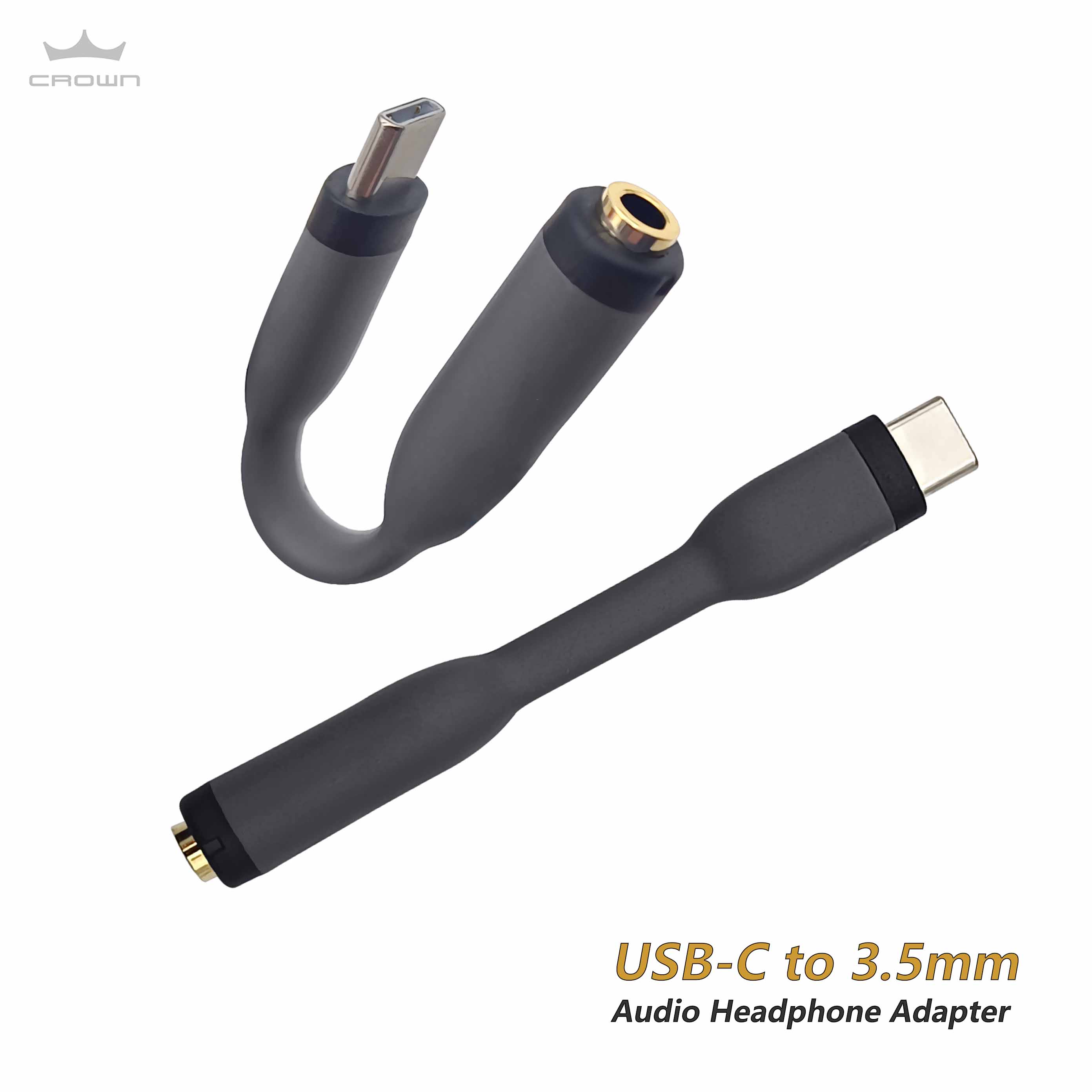Noir USB C vers 3,5 mm