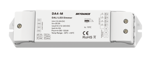 Skydance DT6/DT8 12V 24V 36V 48V Controlador DALI de 4 canales Voltaje constante DALI2 PWM LED Dimmer 0-100% Atenuación