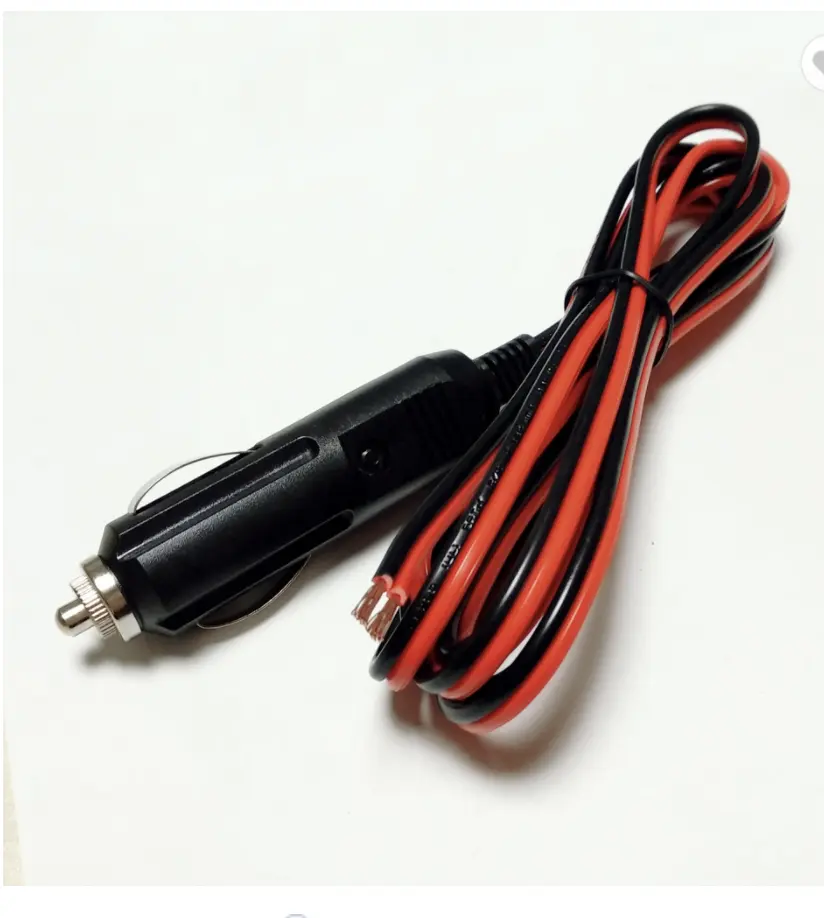 Cable de alimentación de batería de coche personalizado 12V 24V encendedor de coche enchufe macho enchufe hembra cable de extensión para GPS