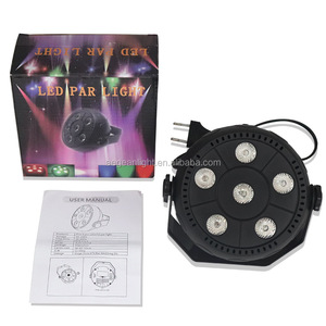 6x1w RGB 3 in 1 DMX Party Par Light 6W RGB Plastic <strong>Led</strong> Par Light Round <strong>Led</strong> Par Stage Light - Product Image 6