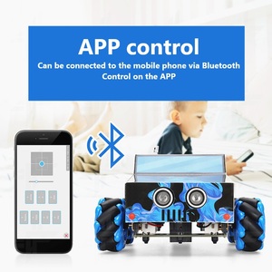 Arduino akıllı araba robot kiti programlama eğitim izleme ile uyumlu ultrasonik engel kaçınma off-road araba