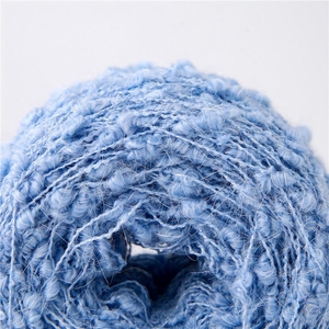 1/3.8NM fasulye ipliği 5% yün 17% akrilik % 56% geri dönüşümlü Polyester % 22% Polyester karışımlı nakış örgü dikiş için fantezi iplik - Product Image 4