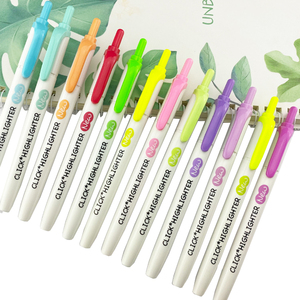12 colore Evidenziatore Penna di Indicatore della Penna Evidenziatore Punta a Scalpello Retrattile Evidenziatore Penna di Indicatore - Product Image 1