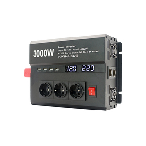 Inversor automático de alta potencia de 3000W AC/DC 12V-72V entrada 110V/220V salida onda sinusoidal modificada para vehículo RV