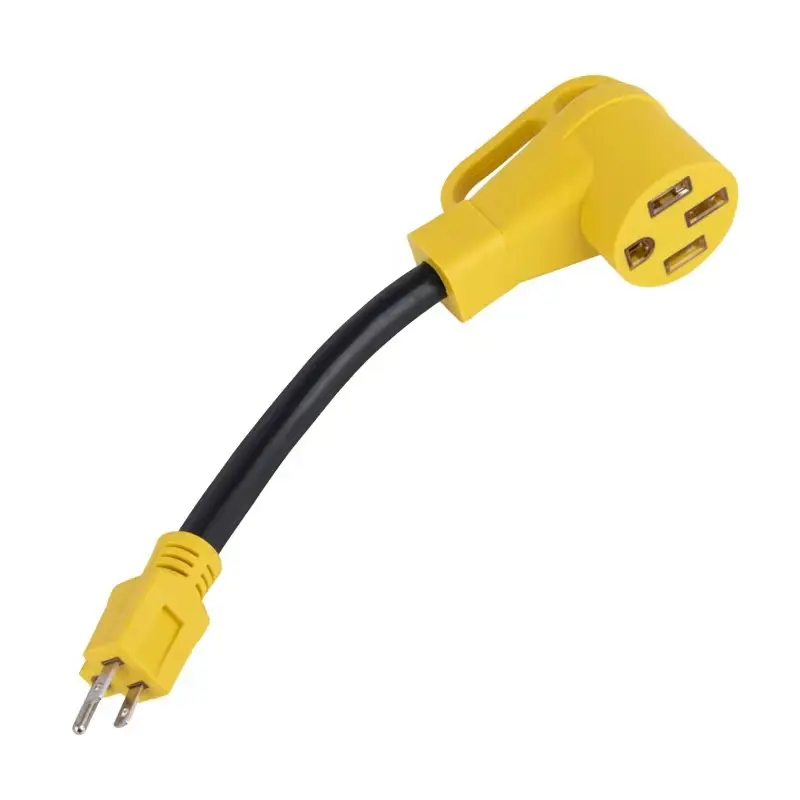 5-15P macho para NEMA 14-50R fêmea de cobre condutor EV carregador adaptador cabo 110 volts RV plug cabo adaptador