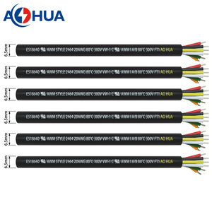 Cihaz kontrolleri kabloları 2 3 4 5 6 Pin çekirdek 16 18 20 22 24 AWG UL2464 siyah beyaz PVC güç sinyal elektrik telleri rulo - Product Image 5