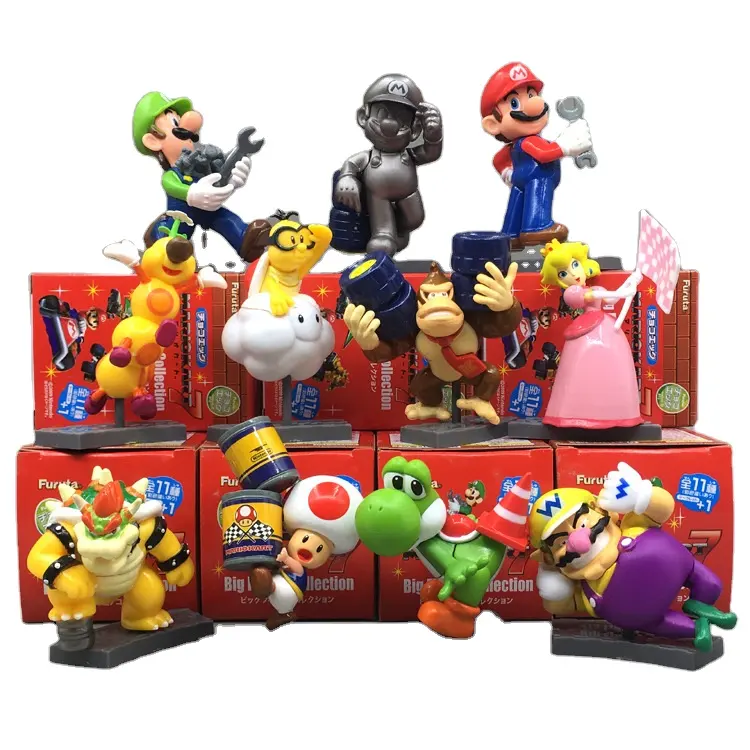 Figura de acción de Super Mario para niños, caja ciega de juguete, gran oferta