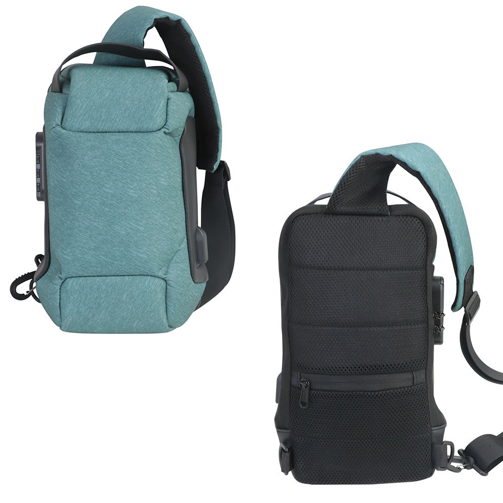 Green crossbody cipher bag