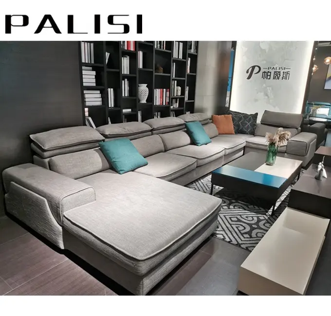 Canapé en forme de U, tissu de haute qualité résistant à l'usure, Design moderne, ensemble de meubles de salon, grande taille