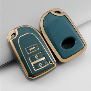 Taijs เคสกุญแจรถยนต์ยาง TPU,เคสกุญแจรถสีทองสำหรับ Toyota YARiS L VIOS Hiace - Product Image 3