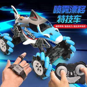 2.4GHz cá mập phun xe cử chỉ cảm biến RC diễn viên đóng thế xe với ánh sáng âm nhạc chế độ kép điều khiển từ xa omni-directional ổ đĩa - Product Image 2
