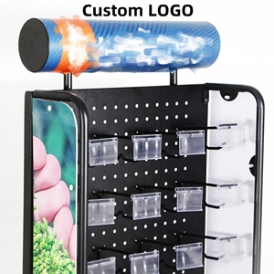 Tùy chỉnh hiện đại thương mại hiển thị điện thoại di động Phụ Kiện hiển thị giá đứng Pin trường hợp sạc văn phòng phẩm Sticker kim loại móc Pegboard - Product Image 2